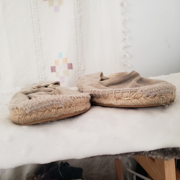 J. Crew Canvas Espadrilles Flats Made In Spain Natural 10 Jute - Picture 6 of 10